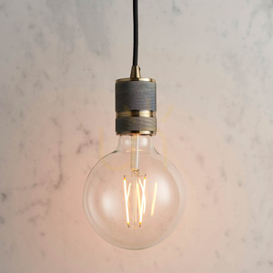 Endon Urban 76587 pendellampa E27, antikmässing small 4