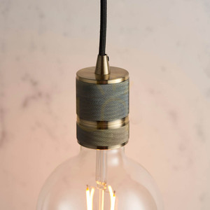 Endon Urban 76587 pendellampa E27, antikmässing small 5