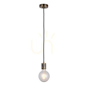 Endon Urban 76587 pendellampa E27, antikmässing small 7