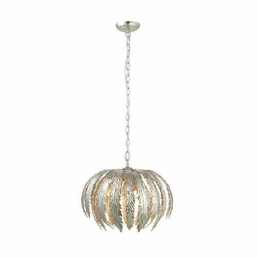 Kontrollera Pendant Light Endon Delphine Silver Steel 3-Light E14 76678