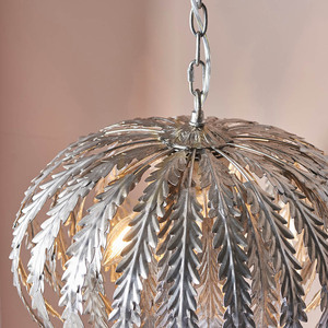 Endon Delphine 76678 pendellampa i silver, 3×E14, 45 cm small 8
