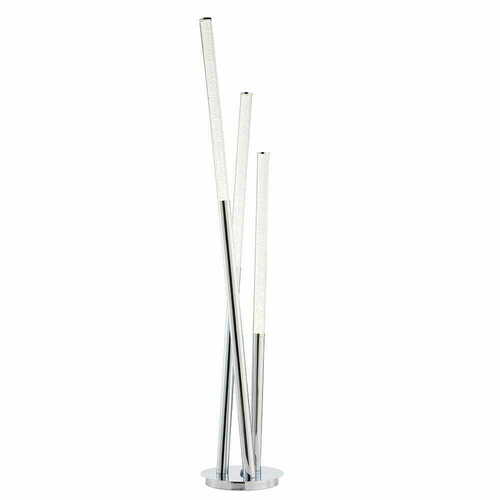Kontrollera Golvlampa Endon Glacier silver 3 ljus LED 140 cm 76731
