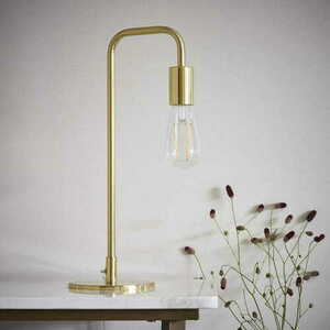 Stående lampa Endon Rubens 77117 mässing stål E27 45 cm small 2