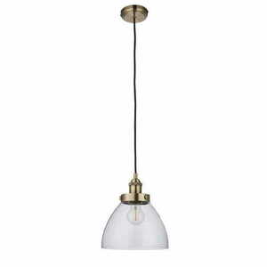 Pendellampa Endon Hansen mässing/transparent E27 77272 small 1