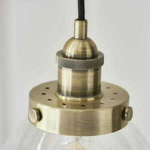 Pendellampa Endon Hansen mässing/transparent E27 77272 small 2