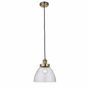 Pendellampa Endon Hansen mässing/transparent E27 77272 small 0