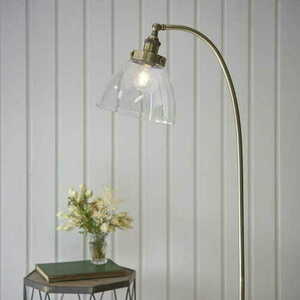 Golvlampa Endon Hansen mässing glas E27 152 cm 77860 small 4