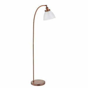 Golvlampa Endon Hansen koppar glas E27 152 cm 77862 small 1