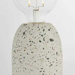 Stående lampa Endon Terrazzo vit betong E27 40W 13 cm 78181 small 1
