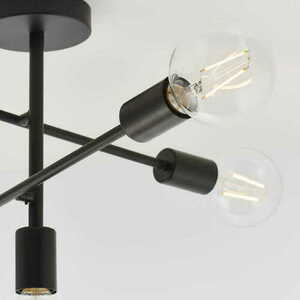 Taklampa Endon Studio svart 5-ljus E27 stål 53 cm 79502 small 2
