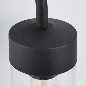 Vägglampa Endon North svart glas IP44 E27 79792 small 2