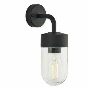 Vägglampa Endon North svart glas IP44 E27 79792 small 0