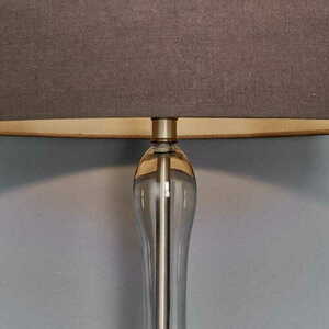 Bordslampa Caia Endon brun glas och tyg 62 cm 79835 small 2