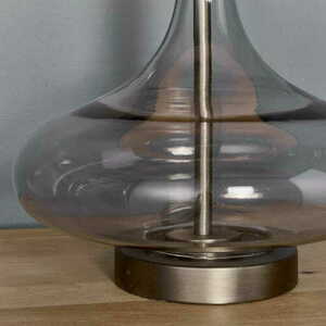 Bordslampa Caia Endon brun glas och tyg 62 cm 79835 small 3