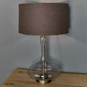 Bordslampa Caia Endon brun glas och tyg 62 cm 79835 small 4