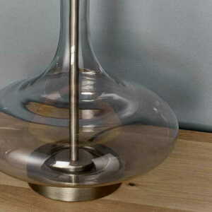 Bordslampa Caia Endon brun glas och tyg 62 cm 79835 small 6