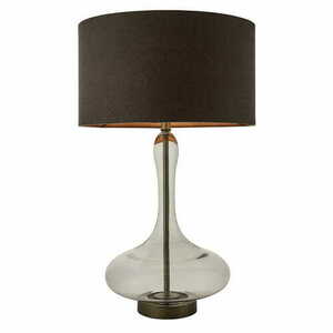 Bordslampa Caia Endon brun glas och tyg 62 cm 79835 small 0