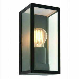 Vägglampa Endon Oxford svart IP44 E27 industristil small 2