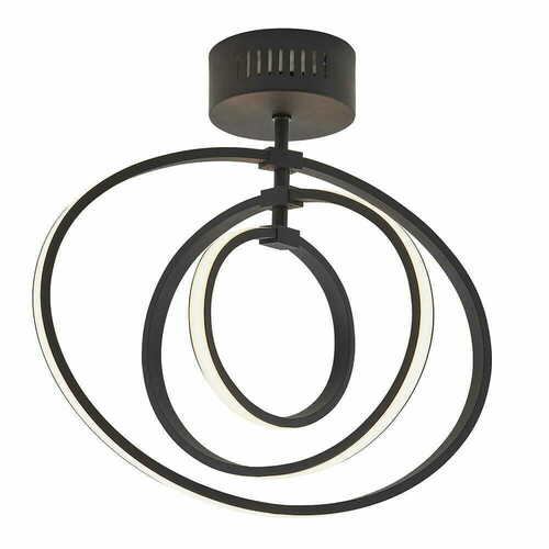 Kontrollera Taklampa Endon Avali 80682 Svart LED 3000K Plafond