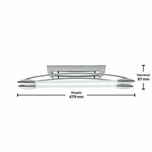 Taklampa Endon Harper LED Krom/Vit 2-ljus 8W 6500K 81693 small 1