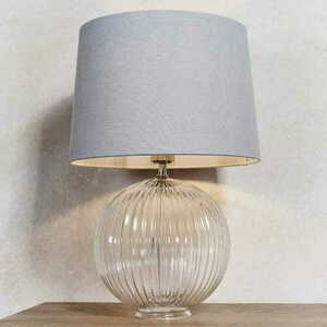 Stående lampa Endon Jemma 81896 Nickel Glas 34 cm E27 small 1