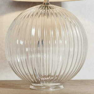 Stående lampa Endon Jemma 81896 Nickel Glas 34 cm E27 small 2