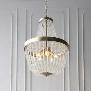 Pendant Light Endon Celine Gold Glass 5-Light E14 Diam.45cm small 2