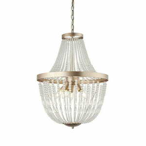 Pendant Light Endon Celine Gold Glass 5-Light E14 Diam.45cm small 0