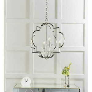 Pendellampa Endon Garland 4L nickel kristall E14 Ø58 cm small 1
