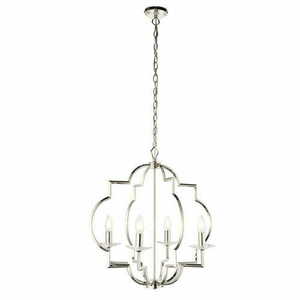 Pendellampa Endon Garland 4L nickel kristall E14 Ø58 cm small 0
