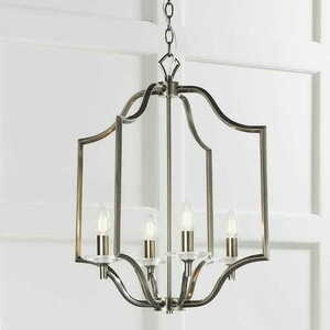 Pendellampa Endon Lainey mässing kristall 4-ljus E14 48 cm 81916 small 2
