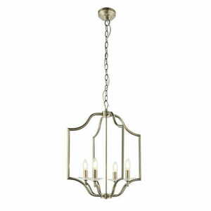 Pendellampa Endon Lainey mässing kristall 4-ljus E14 48 cm 81916 small 0