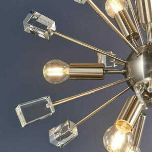 Pendant Light Endon Miro 9-Lights Nickel Crystal small 5