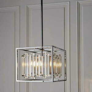 Pendellampa Endon Acadia 4L Krom Kristall E14 81930 small 4