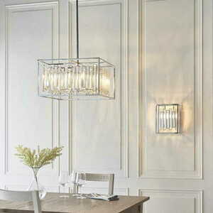 Pendellampa Endon Acadia krom kristall 6-ljus E14 53 cm 81931 small 3