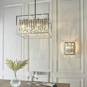 Pendellampa Endon Acadia krom kristall 6-ljus E14 53 cm 81931 small 4