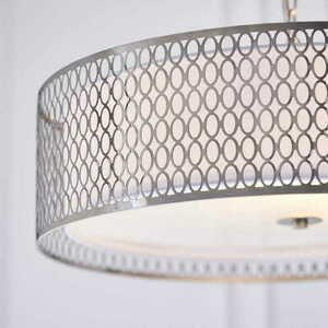Pendellampa Endon Cordero 3-ljus nickel/vit E27 56 cm 81969 small 4