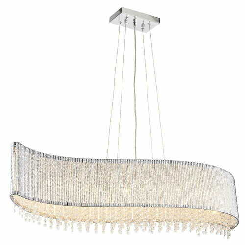 Kontrollera Taklampa Endon Galina Krom Kristall 8xG9 112 cm 81979