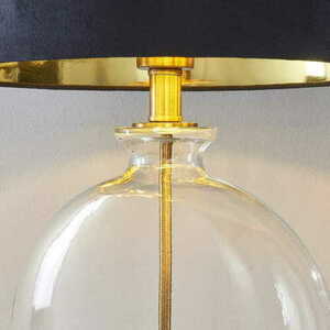 Stående lampa Endon Gideon svart/guld, mässing, E27, 59,5 cm small 3
