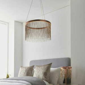 Pendellampa Endon Zelma koppar LED 45 cm 92178 small 2