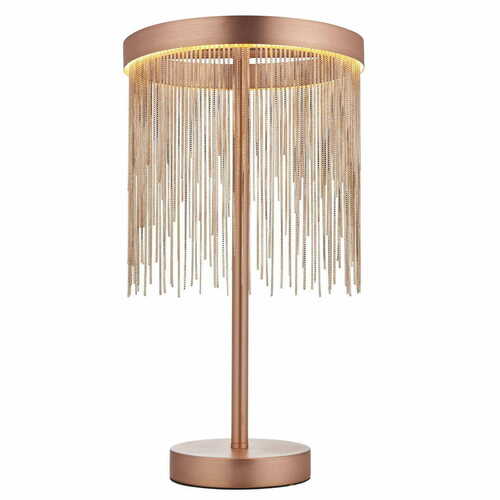 Kontrollera Stående lampa Endon Zelma koppar LED 92179