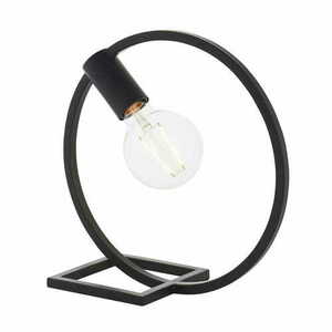 Stående lampa Endon Form Cirkel svart stål 92222 small 0