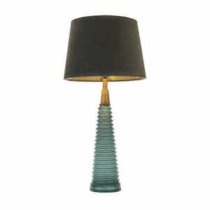 Stående lampa Endon Naia 93114 brun blå svart 65 cm E27 tyg small 0