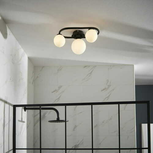 Kontrollera Taklampa Endon Pulsa svart/vit 3-ljus IP44 G9 93524