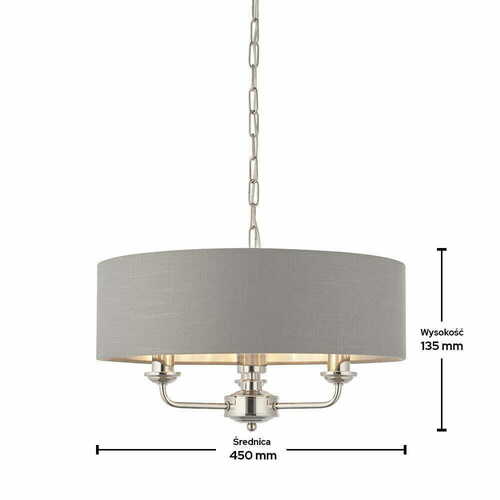 Kontrollera Highclere pendellampa 94377 Endon