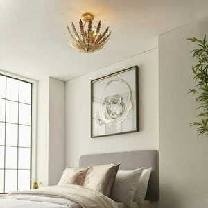 Taklampa Endon Delphine guld 3-ljus E14 95039 small 2