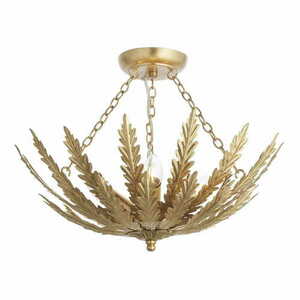 Taklampa Endon Delphine guld 3-ljus E14 95039 small 0