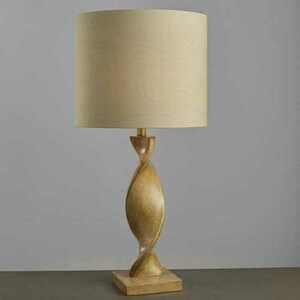 Stående lampa Endon Abia brun beige tyg 68 cm E27 95455 small 1