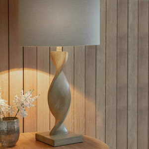Stående lampa Endon Abia brun beige tyg 68 cm E27 95455 small 5