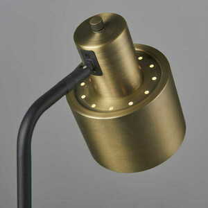 Stående lampa Endon Mayfield mässing/svart E27 stål 58,5 cm 95464 small 4